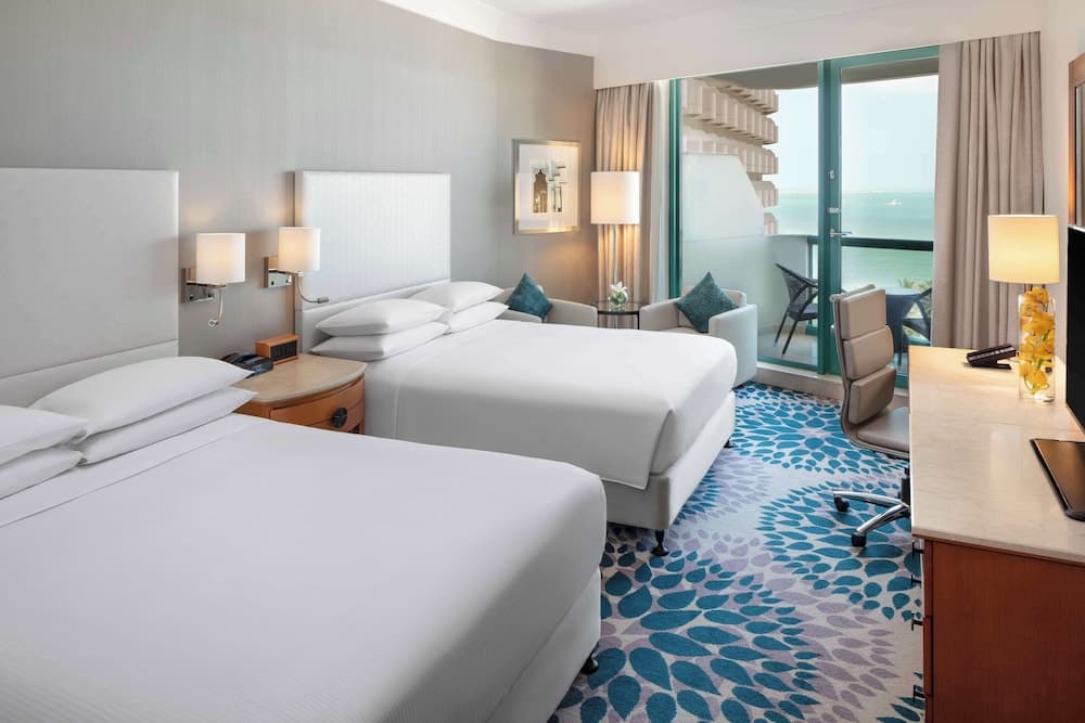 Two Queens Deluxe Room W/ Partial Sea View